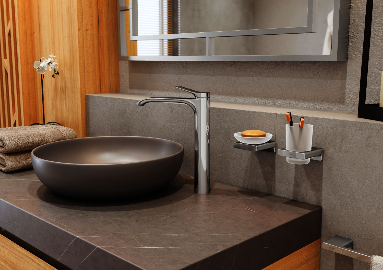 Hansgrohe Waschtischmischer 250 Vivenis ohne Ablaufgarnitur Highriser chr.