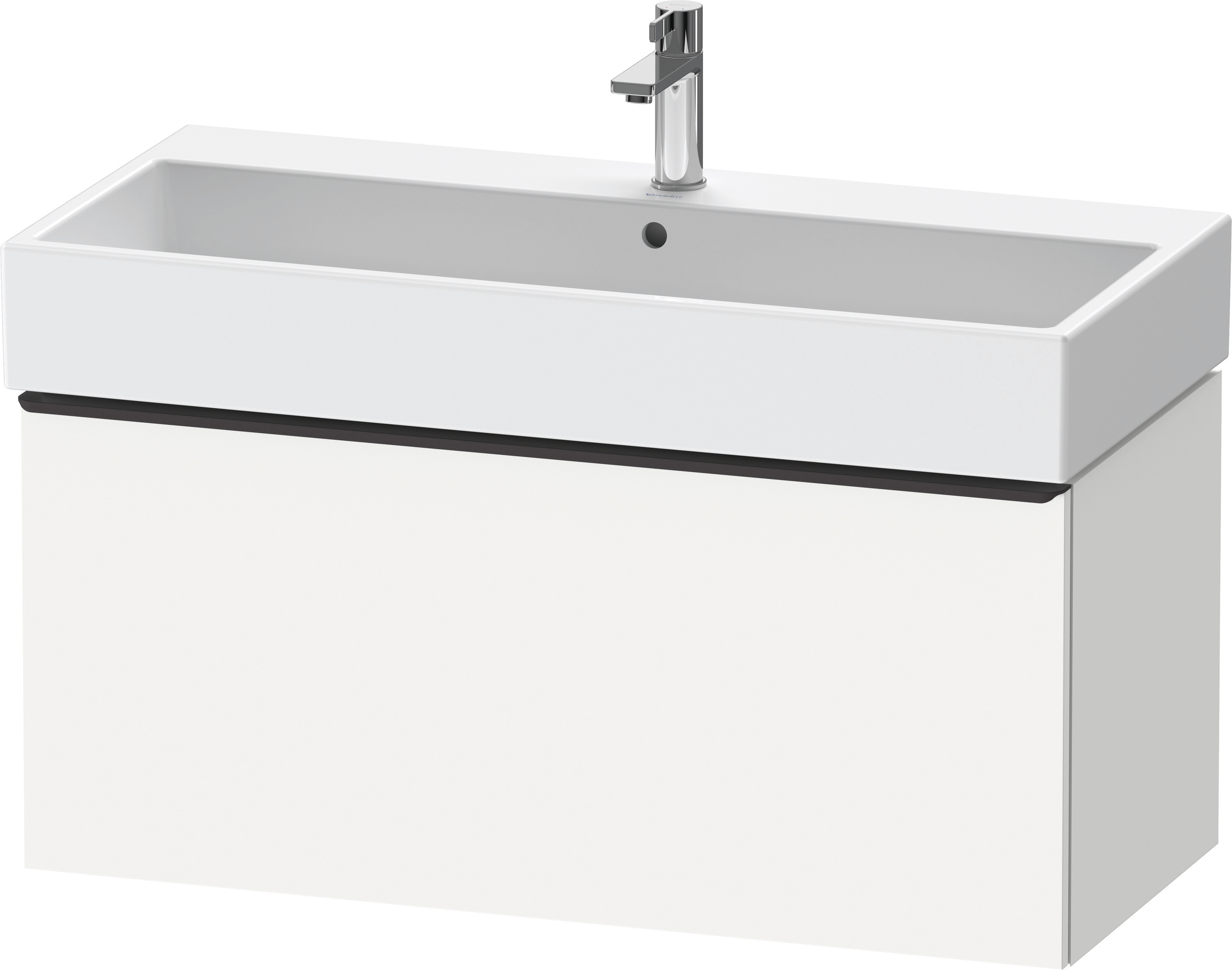 Duravit D-Neo WTU,Wdh,Ausz:1,Gr:Diamant Schw. 984x442x440mm,Weiß Matt,Dekor