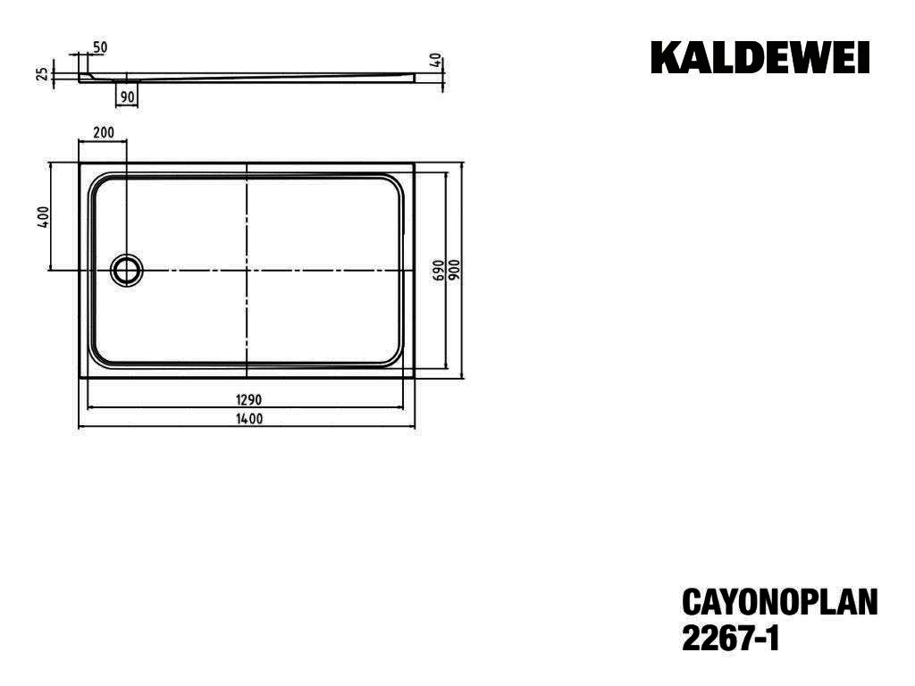 KA DW CAYONOPLAN Mod.2267-1,900x1400mm, warm grey 50,Secure Plus