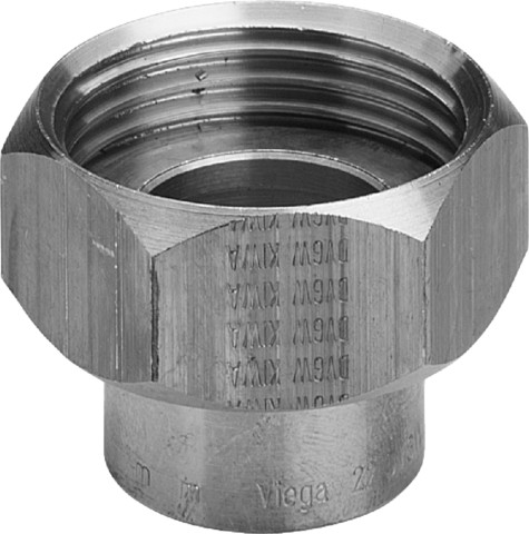 Viega Verschraubung 94359 flachdichtend in 15mm x G3/4 Rotguss