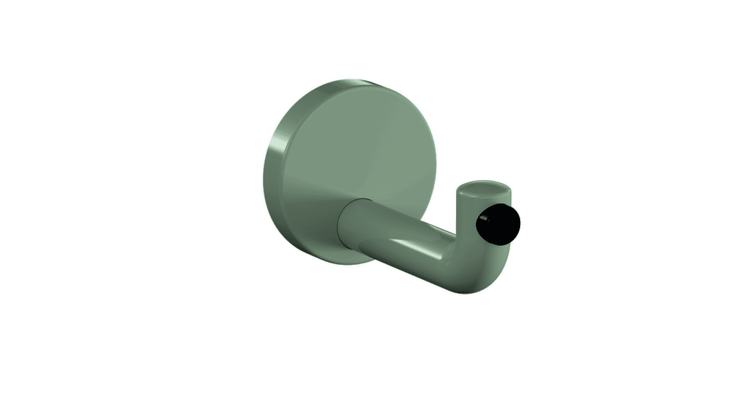 HEWI Wandhaken Ser 477 d:70mm, Türpuffer schwarz lichtgrau