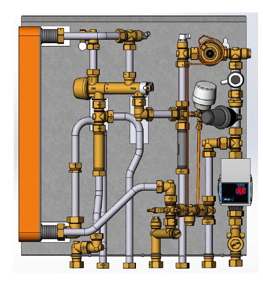 Danfoss Wohnungsstation AkvaLux MSS NT-Heizung, 78kW
