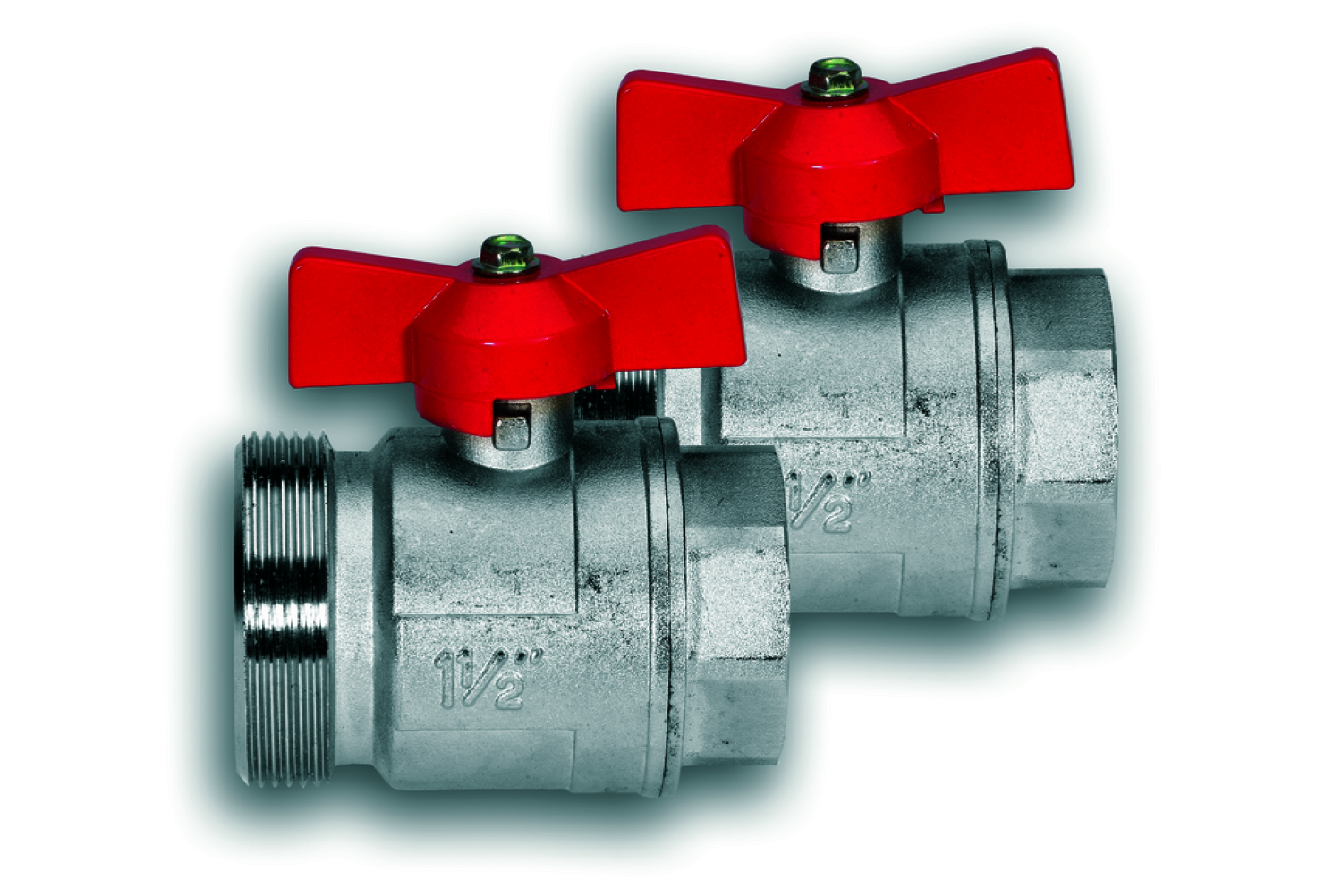 Kermi xnet Kugelhahn 2"AG x 1 1/2"IG (VPE 2) 105mm, per Satz
