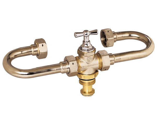 Flamco Ventilwasserzählergarnitur DN20 für Wasserzähler mit Baulänge 80mm Flamco Ventilwasserzählergarnitur DN20 für Wasserzähler mit Baulänge 80mm
