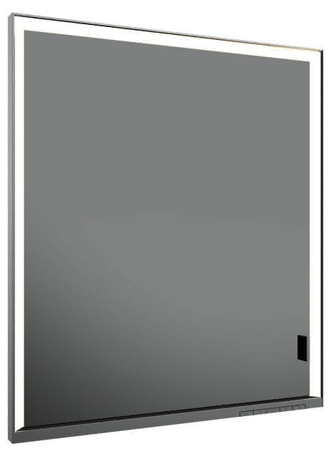KEUCO SPS R. Lumos 14311, l., o. Ablagef., Einbau, silb-elox., 650x735x165mm