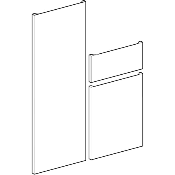 Geberit Schublade-/Front Set für Renova Plan Hochschrank B:39cm, Bj 2021, nussbaum