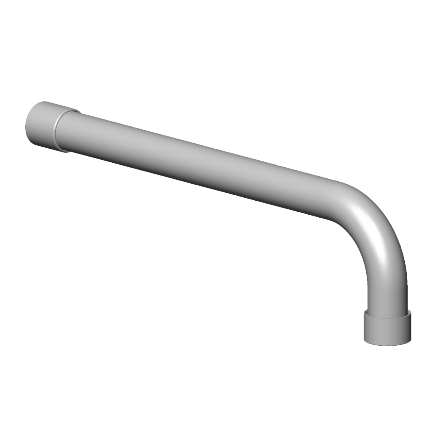 DO Auslauf ERSATZTEILE 90282507600 D 22 x 256 mm Platin gebürstet