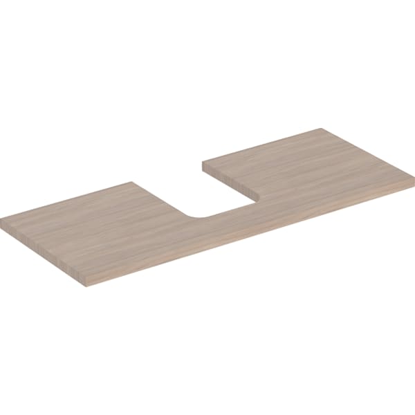 Geberit ONE WT-Pl. Aus mi. f. AWT Schalenform 120x3x47cm, Eiche