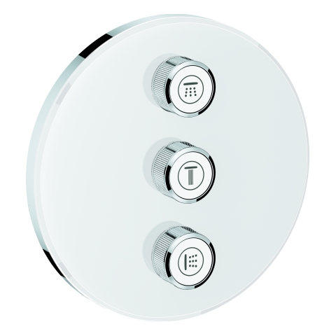 GROHE 3-fach UP-Ventil Grohtherm Smart Control 29152 rund FMS moon white