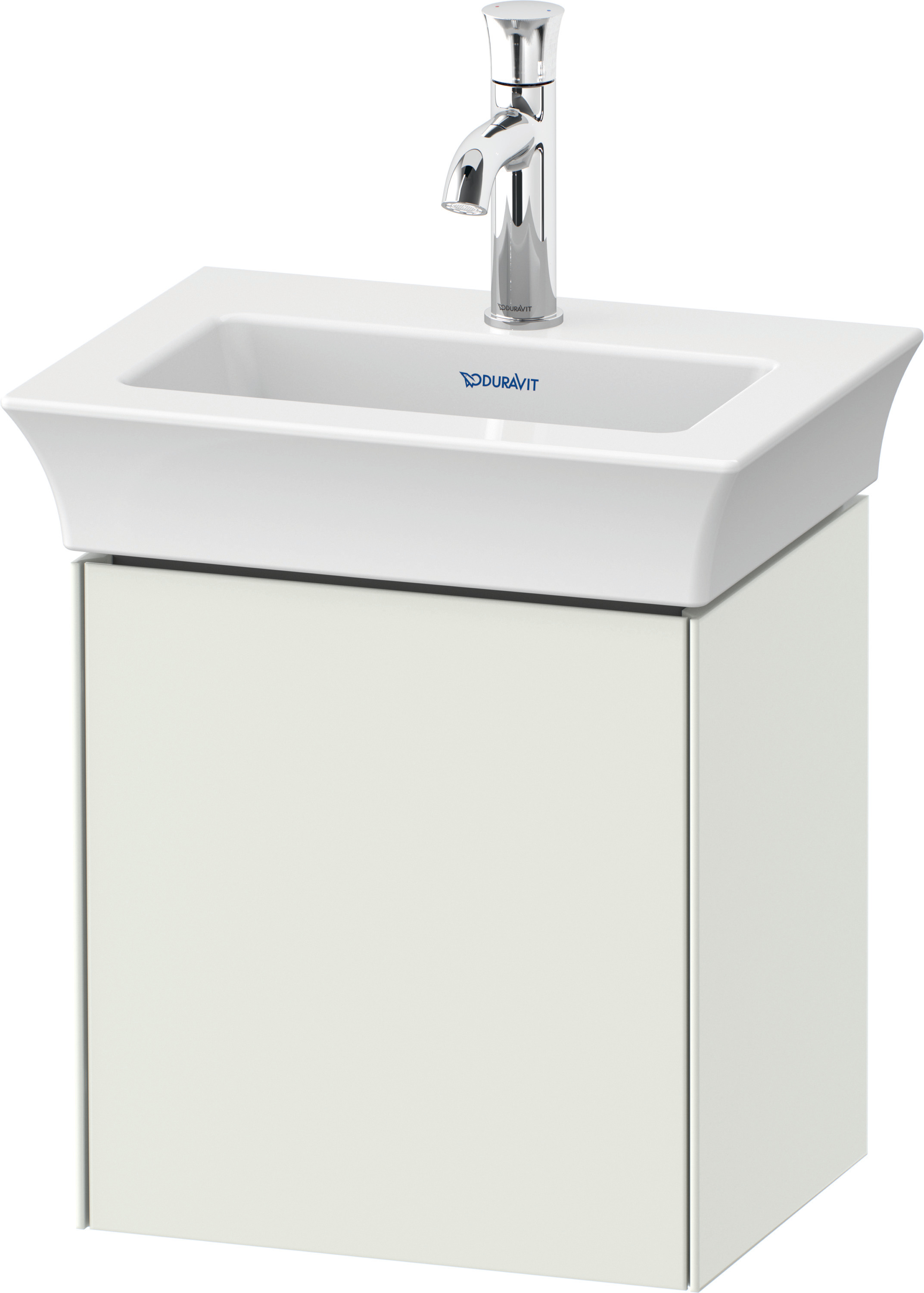 Duravit WTU White Tulip wandh.,1 Tür, TA li. 410x384x298mm,Weiß Seidenmatt