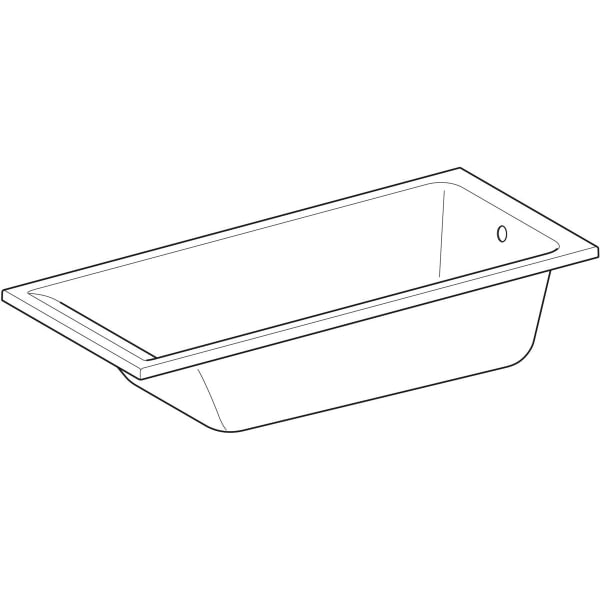 Geberit Renova Plan Rechteckbadewanne 180x80x42cm, weiß