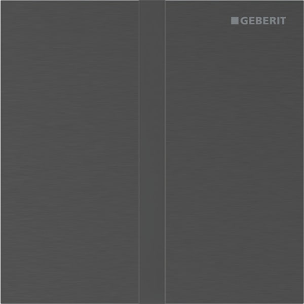Geberit Typ 40 Abdeckplatte, eckig für UR-Strg. IR, schwarzchrom gebü., Etc