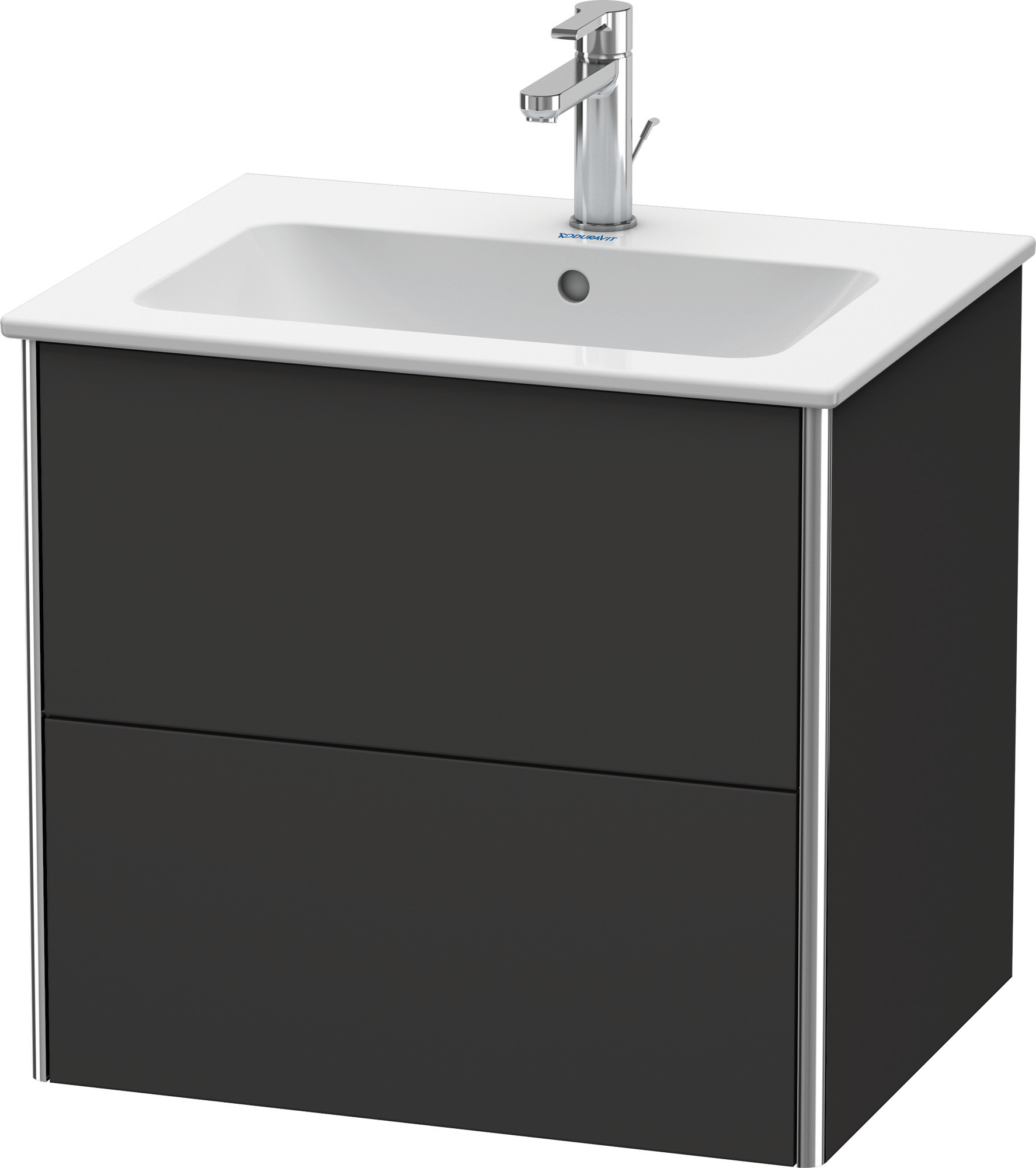 Duravit WTU XSquare 560x610x478mm 2 Schubk., Graphit Supermatt