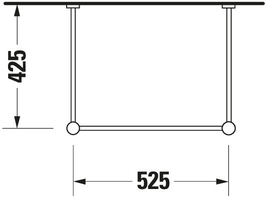 DU Metallkonsole Vero für 045360/45460 235060,höhenverstellbar, Chrom