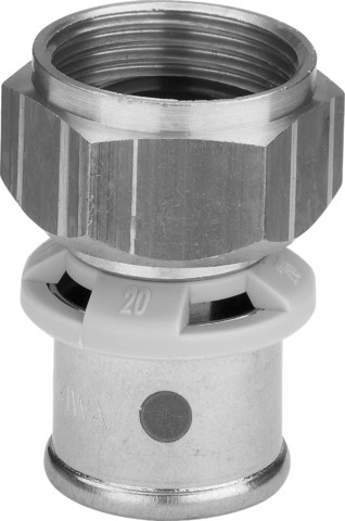 Viega Verschraubung mit SC Sanfix 2163 in 63mm x G2 3/8 Rotguss