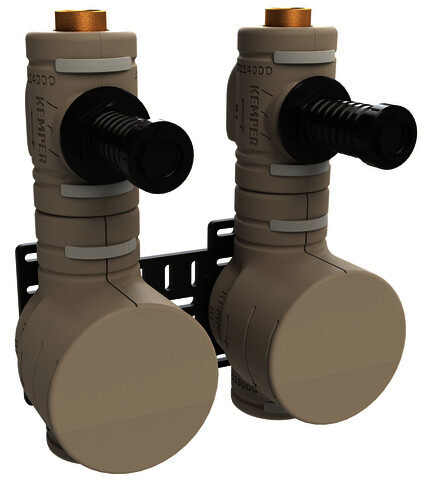 KEMPER DUO-PLUS Absperr-WZ-Kombination RG, G2 Multi-WZ-Gehäuse, IG, 153mm, DN20