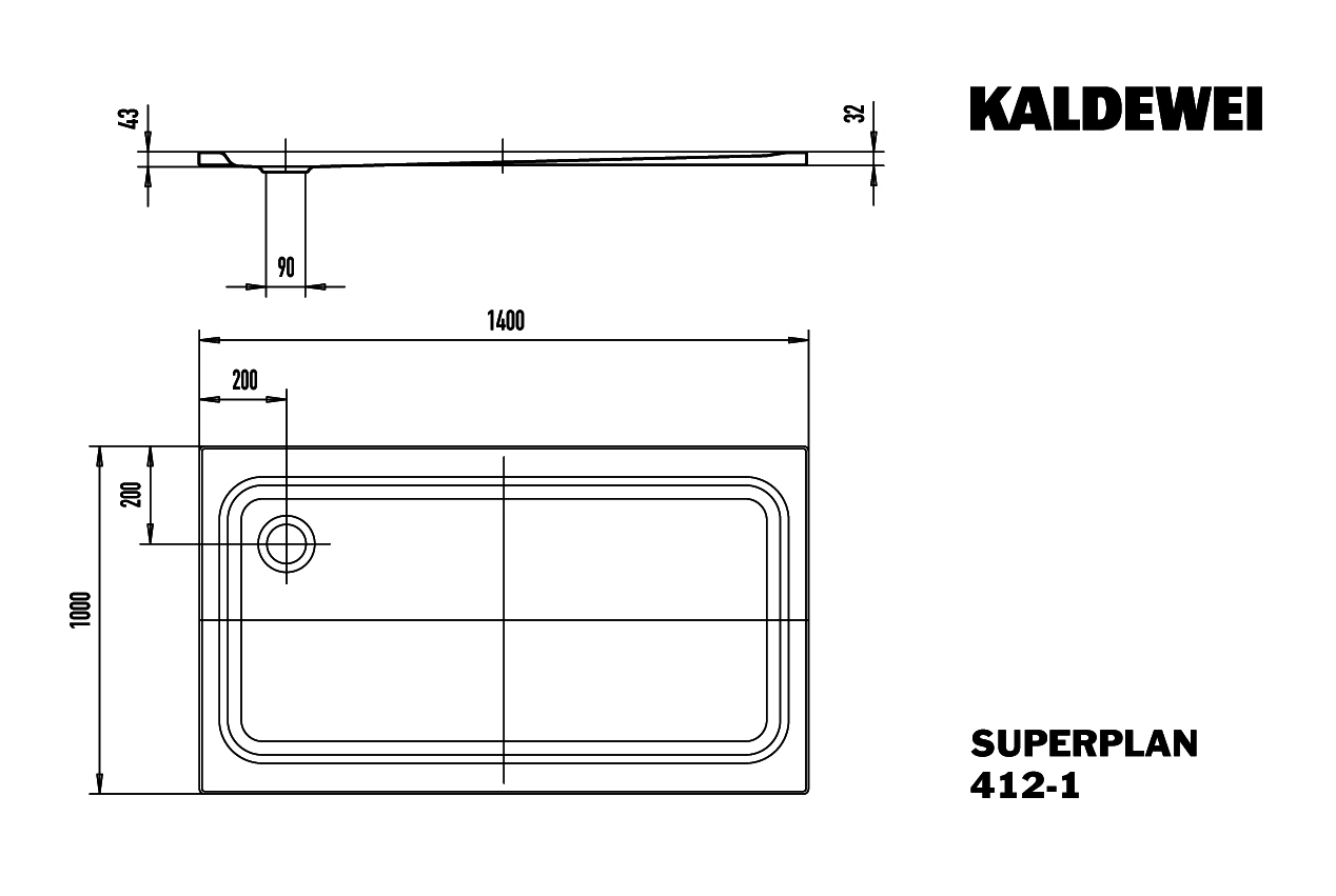 KA DW SUPERPLAN CLASSIC Mod.412-1,1000x 1400mm,warm grey 30,Secure Plus