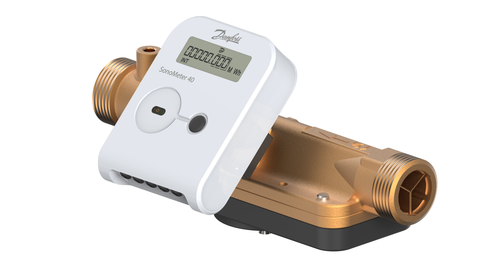 Danfoss Wärmezähler SonoMeter 40 QP6 DN25 RL PN25 230V Mbus Pu IP65 kWh