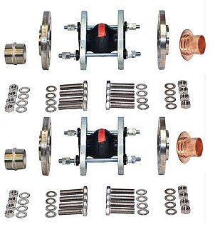 KSB Anschlussset DN 100 / DN 100, Typ 50 PN 16, m. Längenbegr. KSB Anschlussset DN 100 / DN 100, Typ 50 PN 16, m. Längenbegr.
