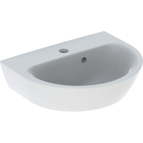 Geberit Renova Handwaschbecken, 45x36cm m. Hl., m. Ül., weiß, KeraTect