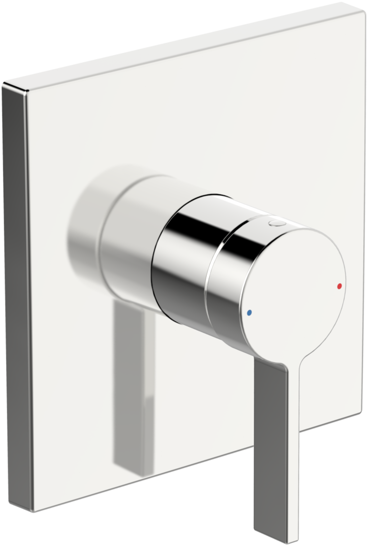 Hansa EHM FM-Set f. Brausebatt. HANSALOFT 8762 Ros. eckig chr