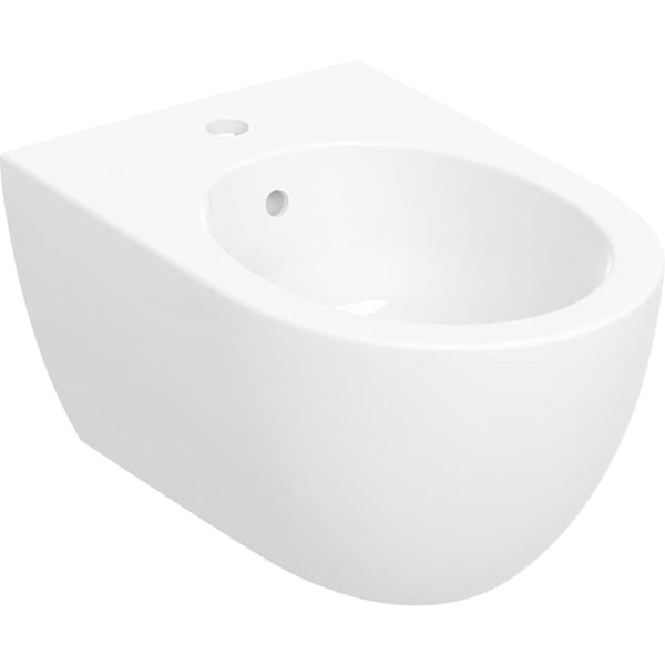 Geberit Acanto Wandbidet, mit Überlauf geschl. Form, T:53cm, weiß, KeraTect