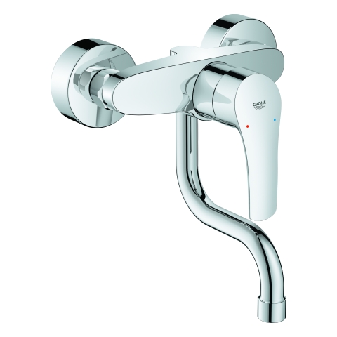 GROHE Einhand-SPT-Batterie Eurosmart 31509_3 Wandmontage Ausld. 150mm chrom