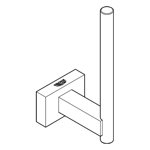 GROHE Reservepapierhalter Essentials Cube 40623_1 hard graphite gebürstet