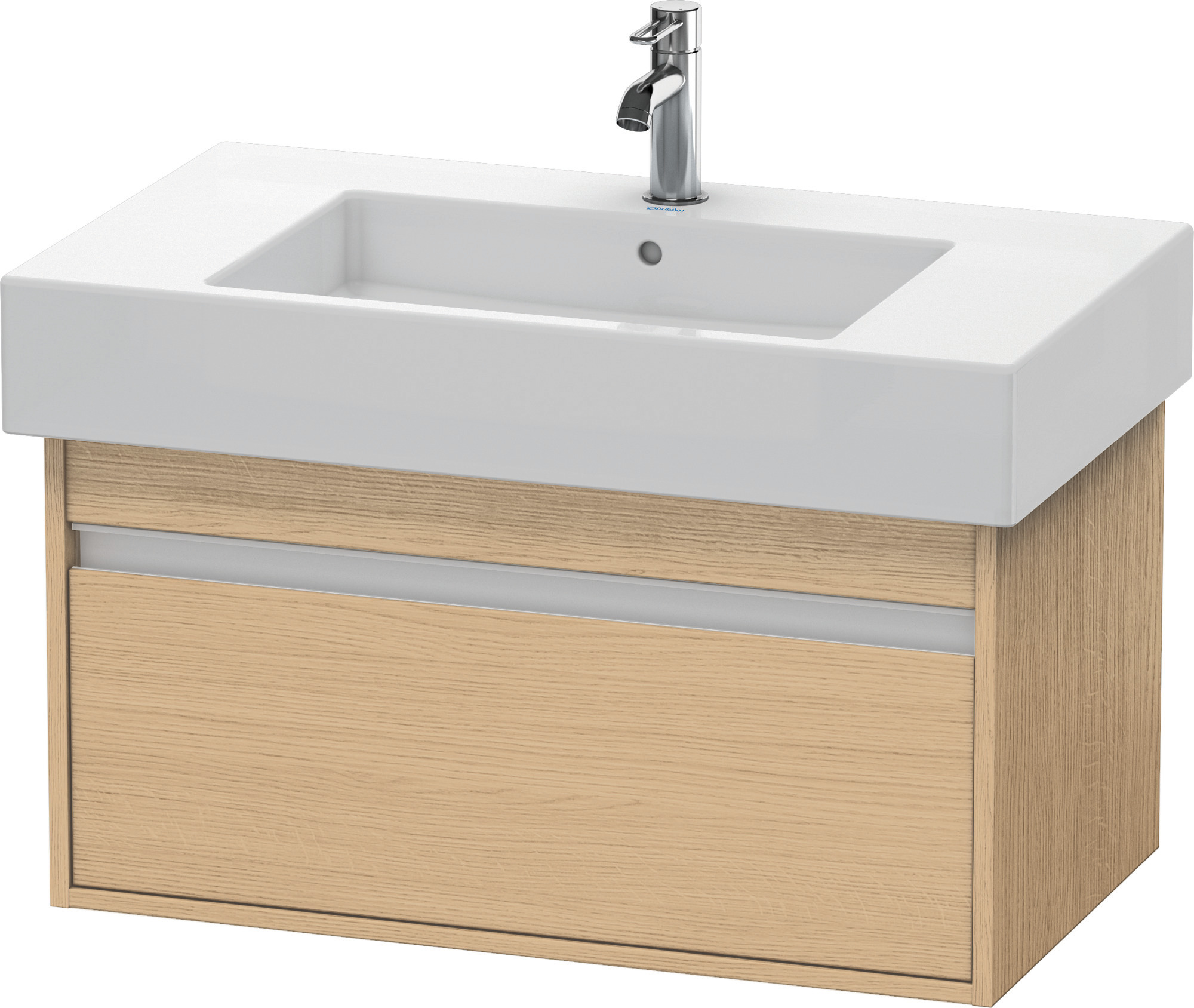 Duravit WTU wandhängend Ketho 455x800x410mm 1 Auszug, für 032985, Eiche Natur