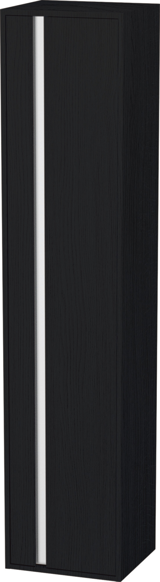 Duravit Hochschrank Ketho 360x400x1800mm 1 Tür, TA rechts, Eiche Schwarz