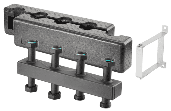 OVENTROP-Kompaktverteiler für Regumat DN 25, für 3 Heizkreise, Stahl