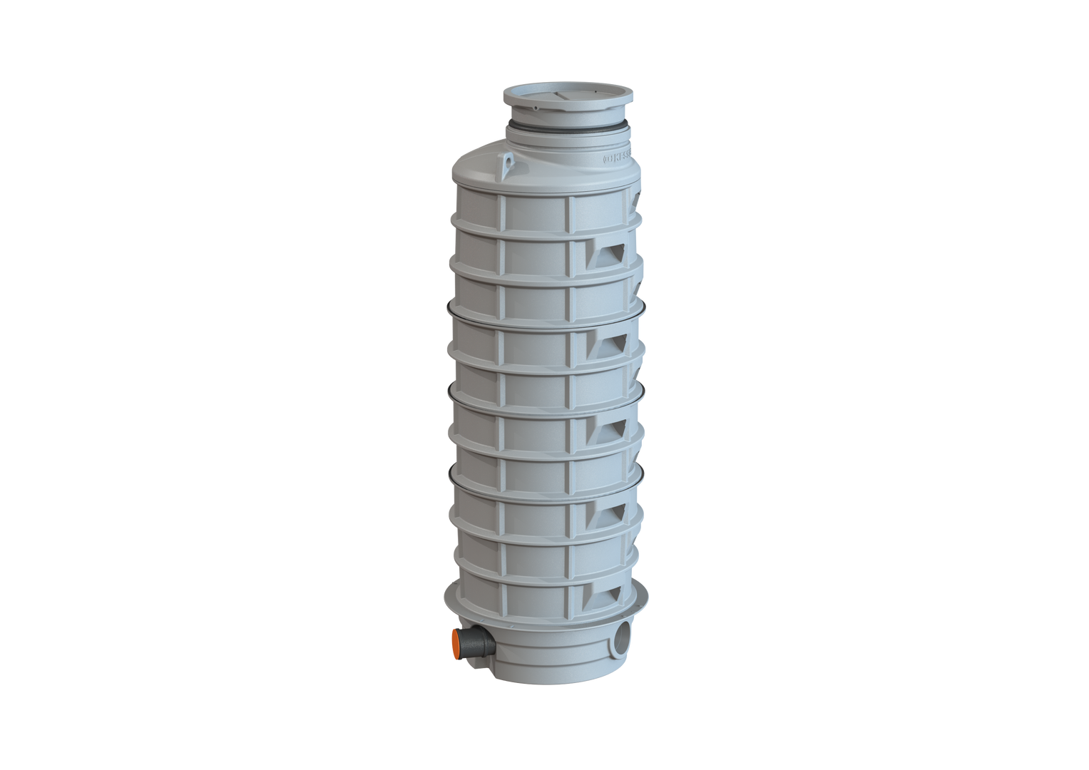 KESSEL-Rückstauschacht LW 1000 Zulauf DN 150, Auslauf DN 150, 3180 mm