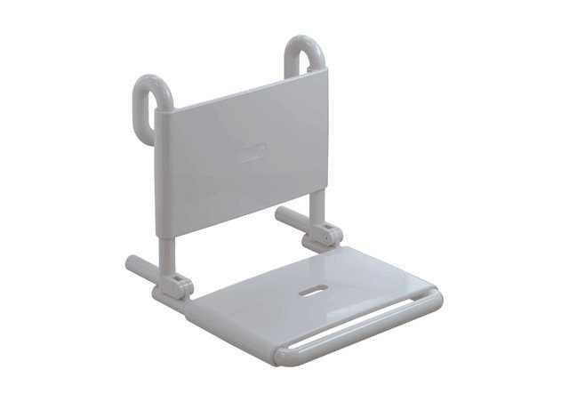 HEWI Einhängesitz, klappbar B=450mm,T=504mm,H=473mm signalweiß