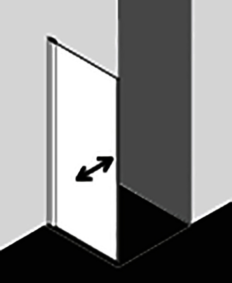 KR Kermi Seitenwand Diga TBL 0750x 2000 BV: 730-750 SIHG ESG klar