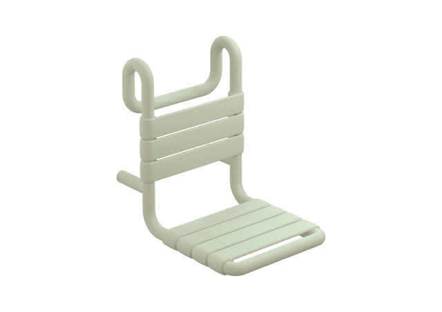 HEWI Einhängesitz Ser 801, matt, B:345 mm, H:471 mm, T:480 mm reinweiß