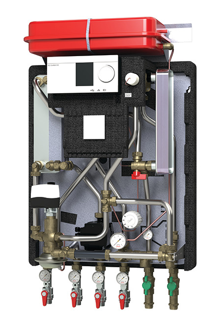 Danfoss Hausstation Akva Lux II VXe H2W2, HE:30kW, PWH:55kW, ECL310, A337