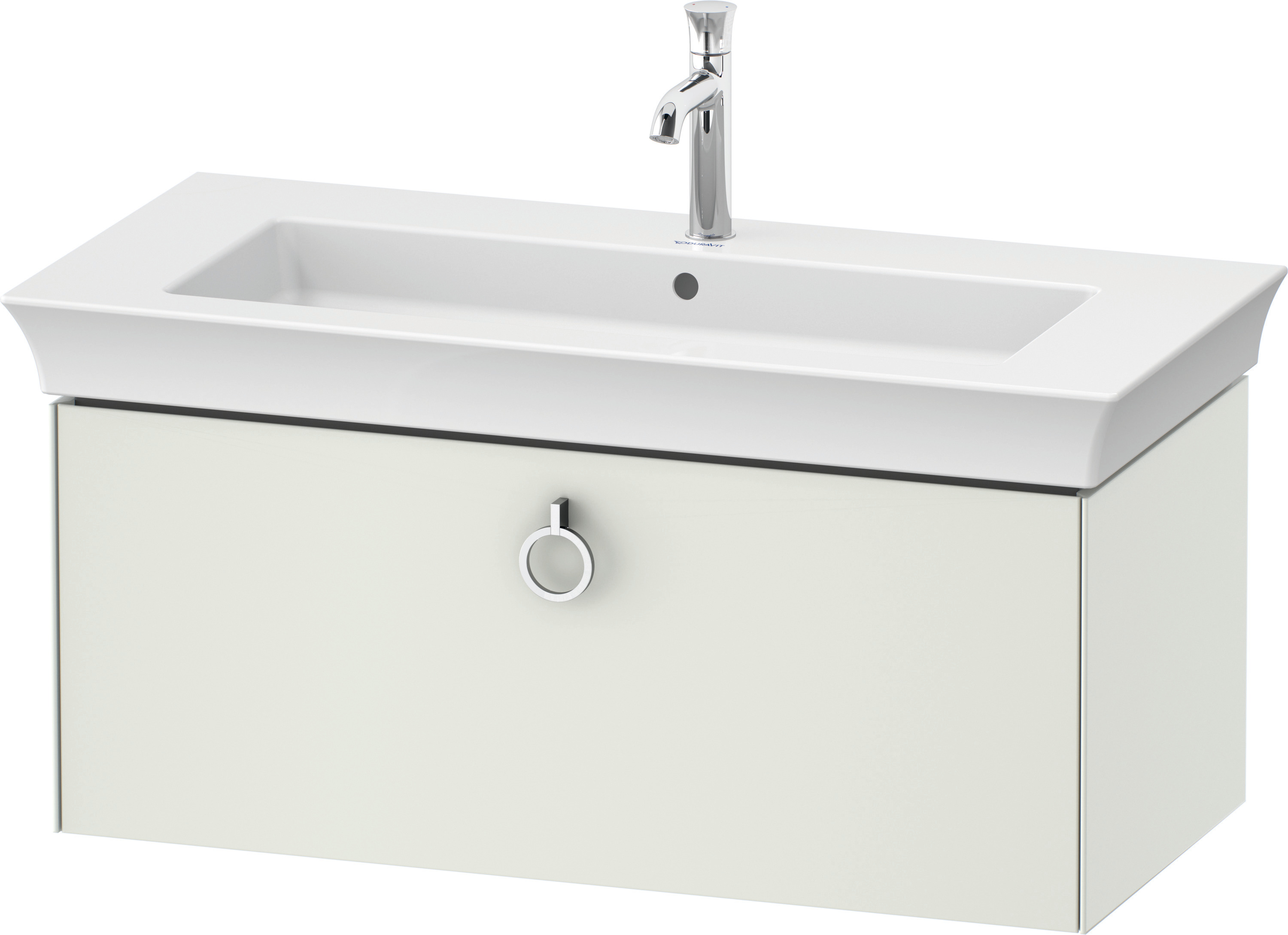 Duravit WTU wandh. White Tulip,1 Ausz.,mit Griff,410x984x458,Weiß Seidenmatt