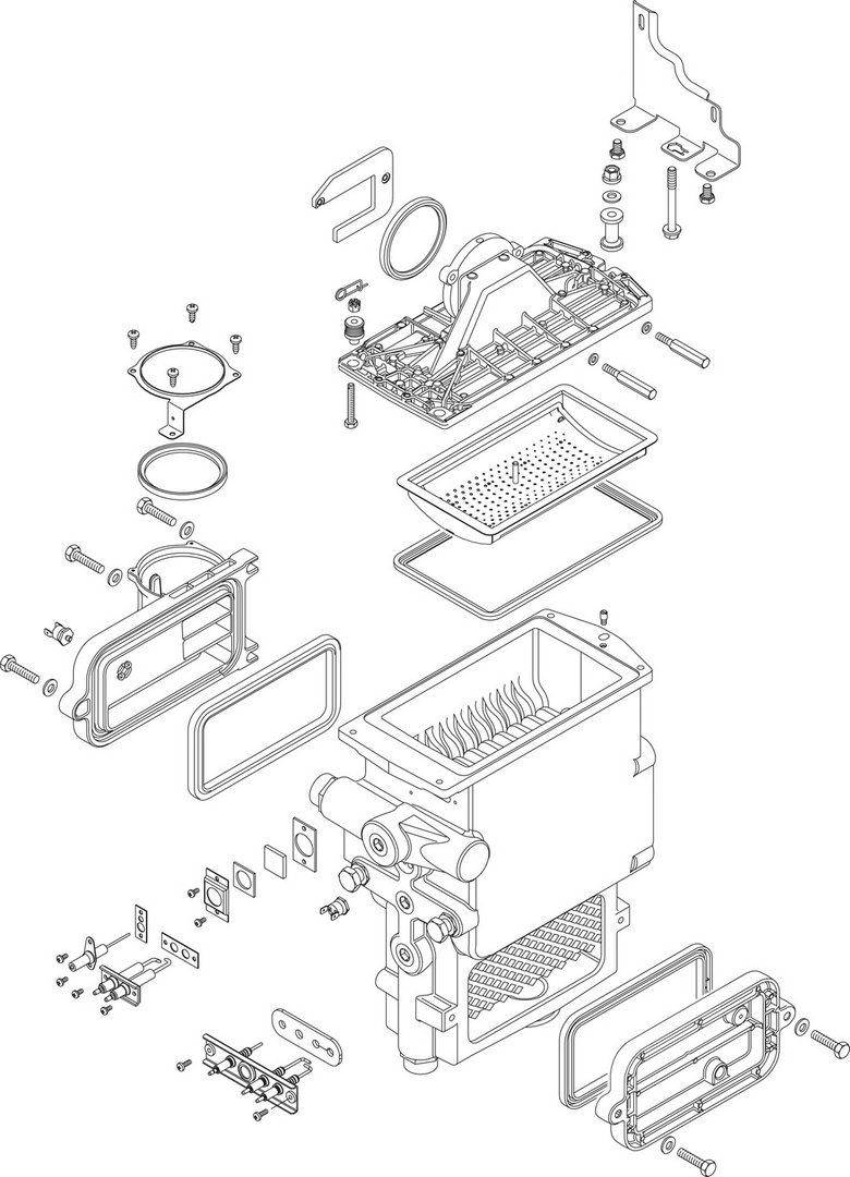 BOSCH Ersatzteil TTNR: 8737707999 Wärmetauscher BOSCH Ersatzteil TTNR: 8737707999 Wärmetauscher