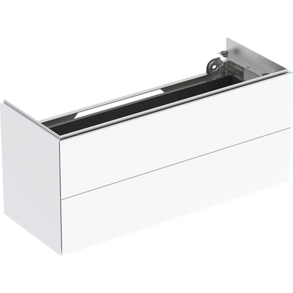 Geberit ONE Unterschrank für Waschtisch m. 2 Schubladen, 104,4x46,5x39,6cm, weiß