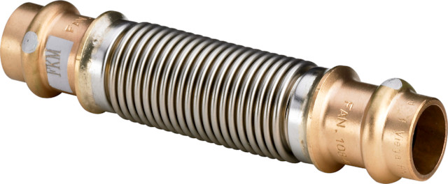Viega Kompensator mit SC Profipress S 4551in 15mm Siliziumbronze
