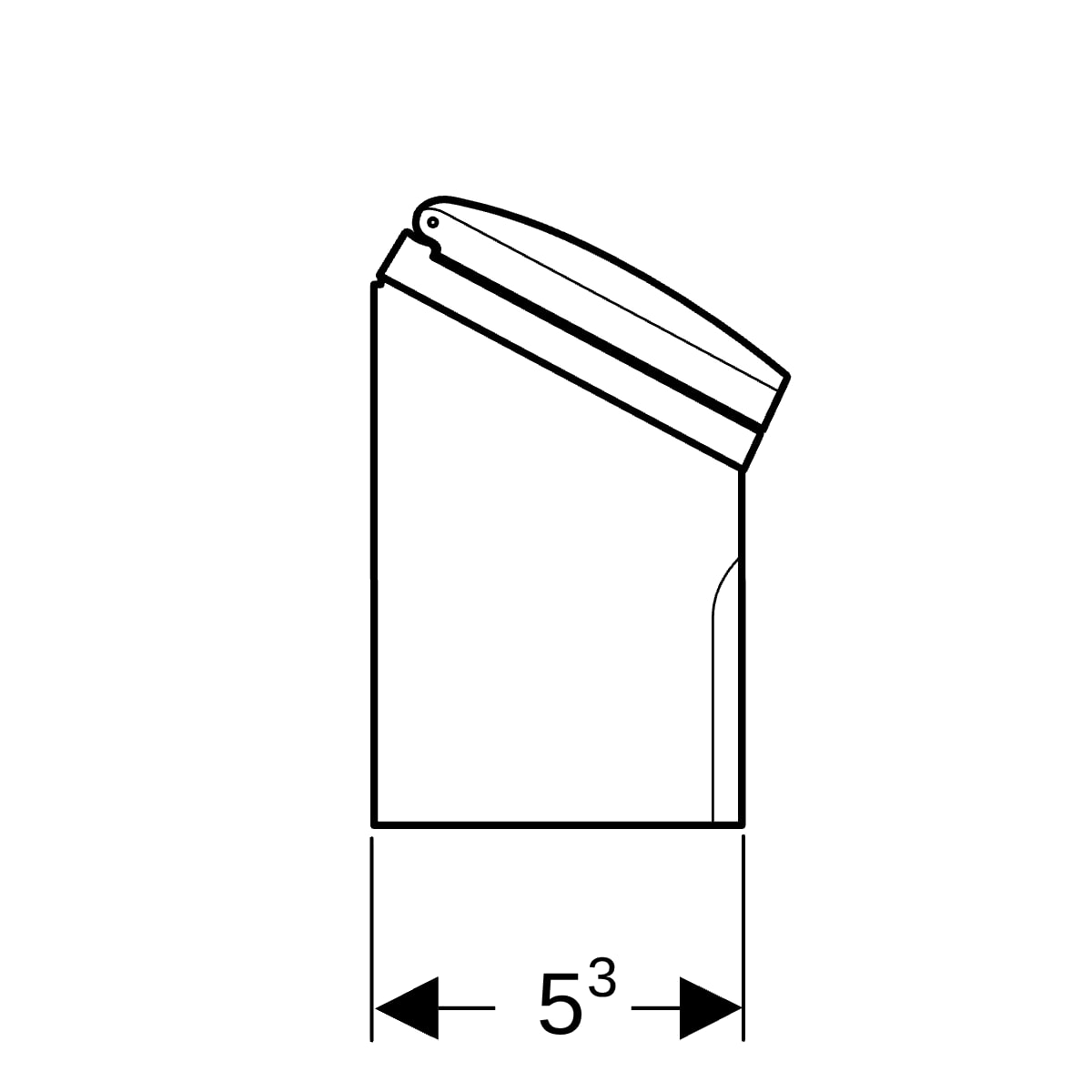Geberit Steckdosenelement anthrazit