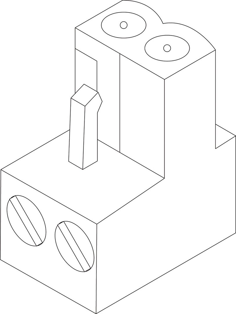 BOSCH Ersatzteil TTNR: 8718582620 Anschlussklemme 2-polig signalbraun