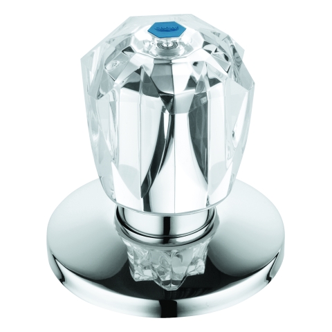 GROHE Oberteil 11544 3/4" für UP-Ventile Brillant Griff Markierung blau chrom