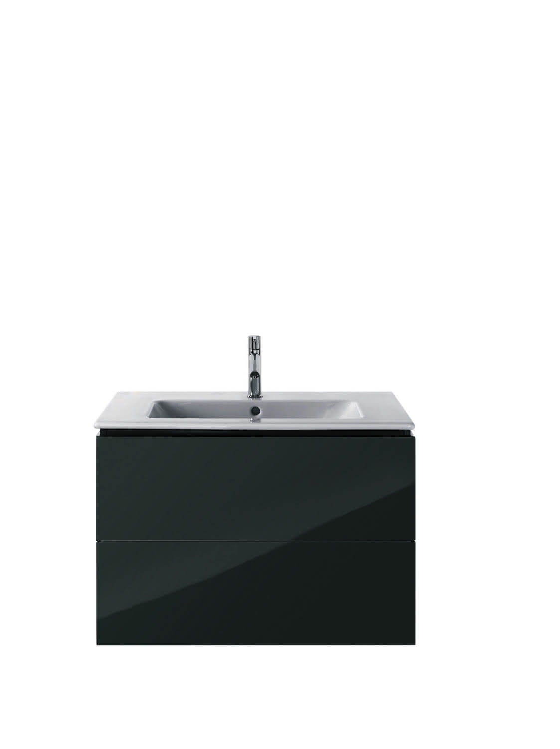 DU Möbelwaschtisch ME by Starck 830 mm mit ÜL, mit HLB, 1 HL, weiß WonderGliss