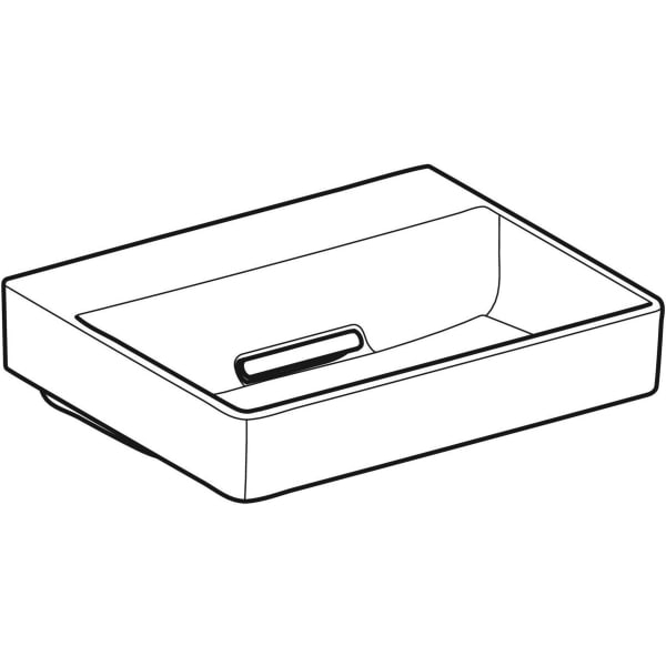 Geberit ONE HWB 50x41 cm, CleanDrain o. Hl., o. Ül., weiß, KeraTect/weiß glzd