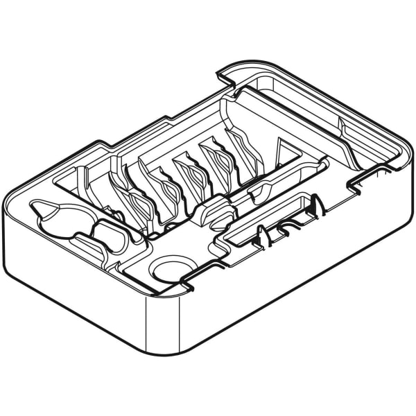 Geberit Koffereinsatz 10C-II für Pressbacken Kompatibilität (2), (3) Geberit Koffereinsatz 10C-II für Pressbacken Kompatibilität (2), (3)