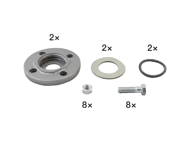 BIRAL Zubehör HLKKS Gewindeflansch Z26, 2"xDN32, 16mm (2x8)