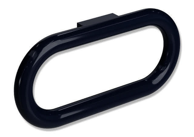 HEWI Handtuchring Ser 477 d:28mm, schwenkbar stahlblau