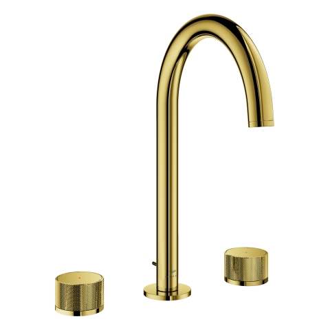 GROHE 3-L-WT-Batterie Atrio Private C. 20595 Knopfbetätigung cool sunrise