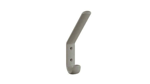 HEWI Garderobenhaken Ser 477, H:165mm, mit Distanzstück lichtgrau